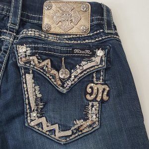 Women's MISS ME Easy Cropped Jeans Size 27 Blue